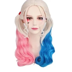 Gos- Fastelavn Halloween kostumer Harley Quinn cosplay En paryk_yux A wig XXL