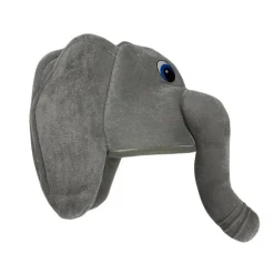 Grå Elefant Hat med Blå Øjne - Sjovt & Festligt Tilbehør til Fester og Fejringer Elephant hat