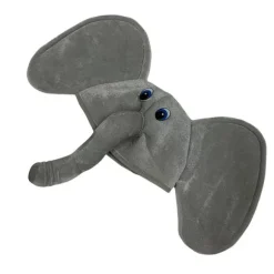 Grå Elefant Hat med Blå Øjne - Sjovt & Festligt Tilbehør til Fester og Fejringer Elephant hat