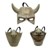 Graber Cosplay Maske, Sort Telefon Maske, Horrorfilm, Halloween, Skræmmende Maske, Herrekostume Maske (Lysegrå)
