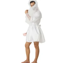 Grand mâle mariée robe Festival fête scène performance costume travestissement robe de mariée pour hommes
