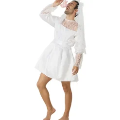 Grand mâle mariée robe Festival fête scène performance costume travestissement robe de mariée pour hommes