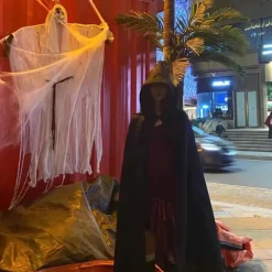 Grim Reaper Vampyr Heks Halloween Kappe Kostume til Voksne & Børn