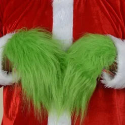 Grøn Grinch Plys Handsker Cosplay Kostume Voksne Børn Julevanter Rekvisitter Forsyninger Kid