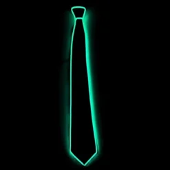 (Grøn) LED Lysende Slips Glow Lysende Slips Neon Led Slips LED