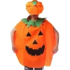 Græskarlygte Halloween Voksen Outfit Tøj Halloween Kostume Sæt med Dragt & Hat