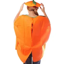 Græskarlygte Halloween Voksen Outfit Tøj Halloween Kostume Sæt med Dragt & Hat