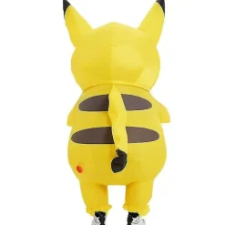 Gul oppustelig maskot Pica Anime Cosplay til voksne børn Tegneserie kostume Sjov karneval kostumer Yz Adult(150-190CM)