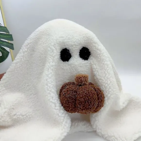Gus Spøgelset med Græskar Pude Plyslegetøj, spøgelsesformet pude sød Halloween dekoration