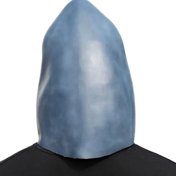 Hajmask Latex Realistisk Havsdjur Helhuvudsmask för Halloween Kostymfest Karneval Cosplay, Blå