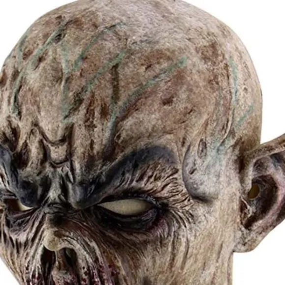 Halloween Alien Latex Maske Åndbar Fuld Ansigts Hovedbeklædning Skræmmende Cosplay Kostume Rekvisit
