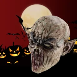 Halloween Alien Latex Maske Åndbar Fuld Ansigts Hovedbeklædning Skræmmende Cosplay Kostume Rekvisit