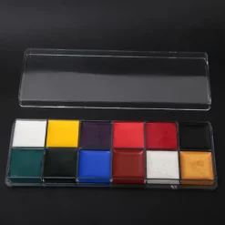 Halloween ansigts- og kropsmaling Makeup Sæt - 12 farver oliefarve (Ikke giftig)