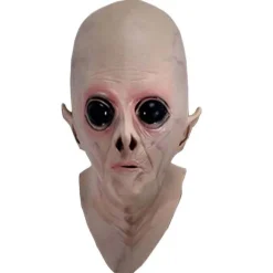 Halloween Ansigtsdækning Alien Hovedbeklædning Halloween Rædsel Alien Ansigt
