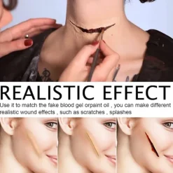 Halloween ar voks falsk blod gel makeup sæt specialeffekter ar spatel