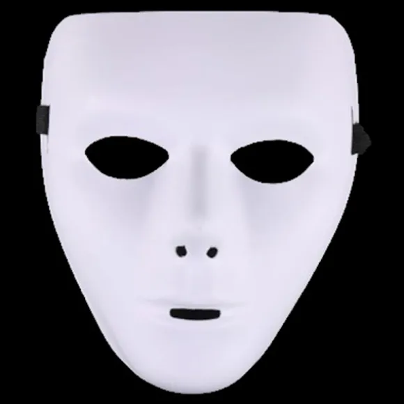 Halloween Cool PVC Kamen Rider Ghost Dance Hip Hop Maske Hvid N A4