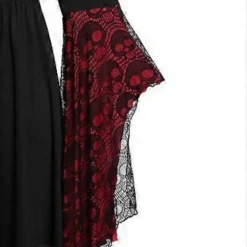Halloween Cosplay Kostume Gotisk Vintage Kjole Spøgelse Græskar Trykte Kjoler Middelalderlig Spøgelsesbrud Vampire Tøj Kvinder(L C)