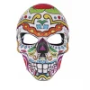 Halloween Día de Muertos Sukkerkranie Kostume Maske Día de Muertos Udklædning (Blomster)