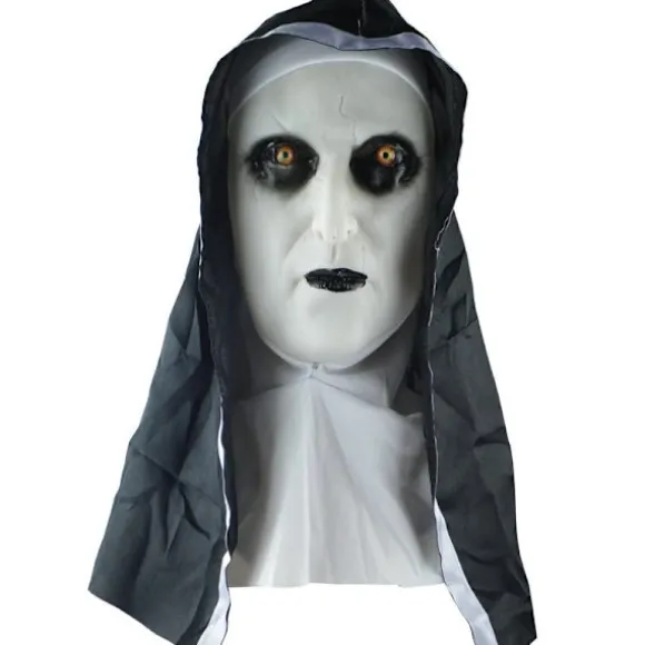 Halloween Dekoration Gyser Maske Grimace Nonne Maske Hætte Trick Gyser Maske Performance Rekvisitter