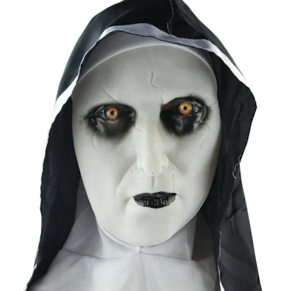 Halloween Dekoration Gyser Maske Grimace Nonne Maske Hætte Trick Gyser Maske Performance Rekvisitter
