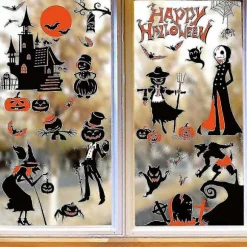 Halloween Dekorationer, Halloween Vinduesdekorationer, Mærkater Til Halloween