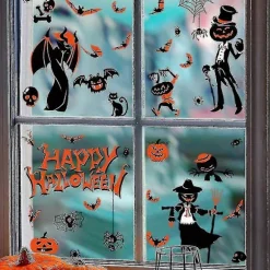 Halloween Dekorationer, Halloween Vinduesdekorationer, Mærkater Til Halloween