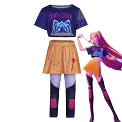 Halloween Demon Slayer Cosplay Kostume | K-Demon Slayer Mira Zoi Rumy Anime Outfit Familie Par Cosplay Zoe (top + bukser) 120 Zoe (top + pants) 120