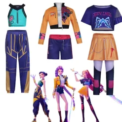 Halloween Demon Slayer Cosplay Kostume | K-Demon Slayer Mira Zoi Rumy Anime Outfit Familie Par Cosplay*Rumi (jakke + foring + shorts)*120 Rumi (jacket + lining + shorts) 120 | Fyndiq