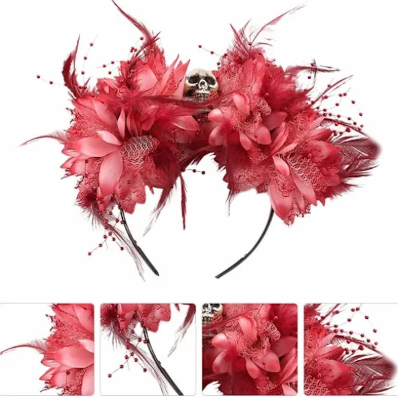 Halloween Diadem Blomsterkranie Dag Af De Døde
