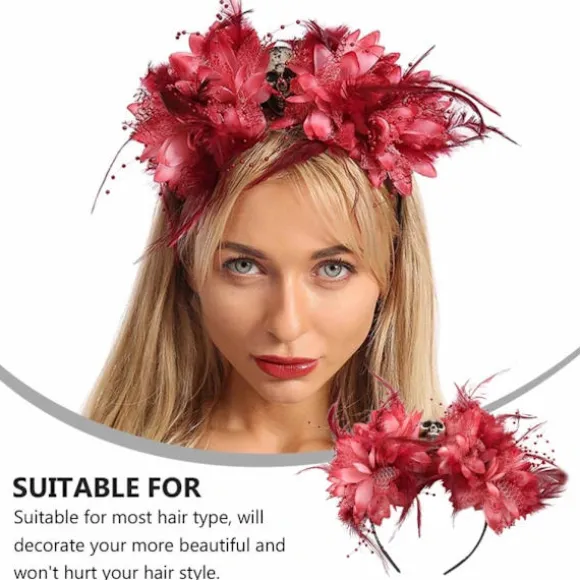 Halloween Diadem Blomsterkranie Dag Af De Døde