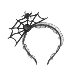 Halloween Djævel Hårbånd Halloween Fest Dekoration Edderkop Web A3