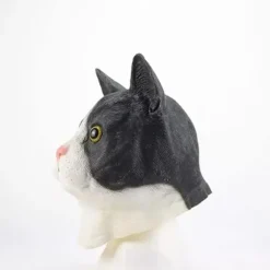 Halloween dyremask katte maske voksen sød fuld hoved latex maske nyhed
