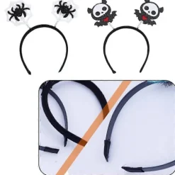 Halloween Edderkop Spøgelse Græskar Hårbøjle Djævel Pandebånd