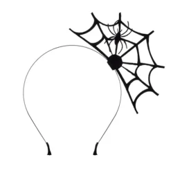 Halloween Edderkoppespind Edderkoppespind Halloween Fest Hovedstykke (Sort