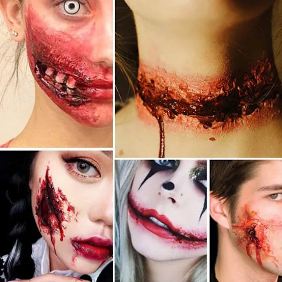 Halloween Falsk Sår Ar Make-up Voks til Scene Specialeffekter