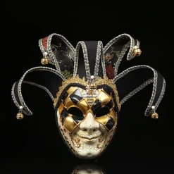 Halloween Fest Karneval Maske, Italien Venedig Maskerade Jul Cosplay Maske rød