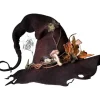 Halloween filt heksehat, heksehat dekorationer kostume, justerbar