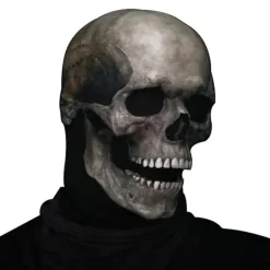 Halloween Fuld Hoved Skallemaske Hjelm Kæbe Bevægelig Skelet Cosplay Gyser Skræmmende (FMY) Dark color