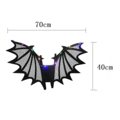 Halloween Gave Halloween Kostumer Til Piger Kvinder Glitrende Bat Assistant Med Elastiske Skulderstropper