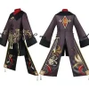 Halloween Genshin Impact Cosplay Uniform Kostumesæt med Hat Anime Film Hu Tao (M).i