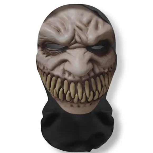 Halloween Ghost Face 3D-printet maske stræknet fuld ansigtsmaske A9