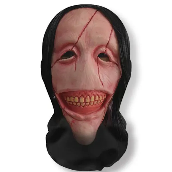 Halloween Ghost Face 3D-printet maske stræknet fuld ansigtsmaske A9