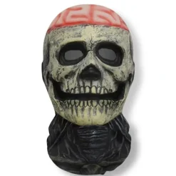 Halloween Ghost Face 3D-printet maske stræknet fuld ansigtsmaske A9