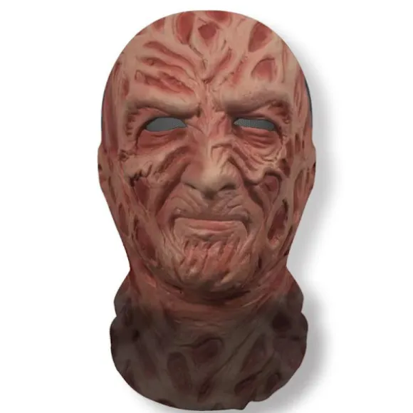 Halloween Ghost Face 3D-printet maske stræknet fuld ansigtsmaske A9