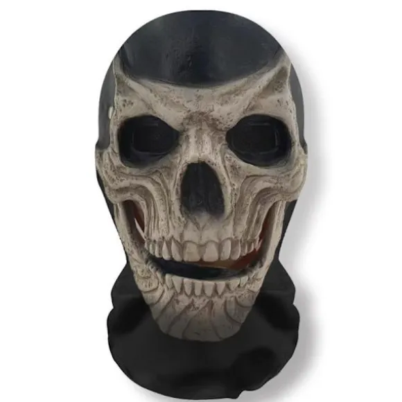 Halloween Ghost Face 3D-printet maske stræknet fuld ansigtsmaske A9