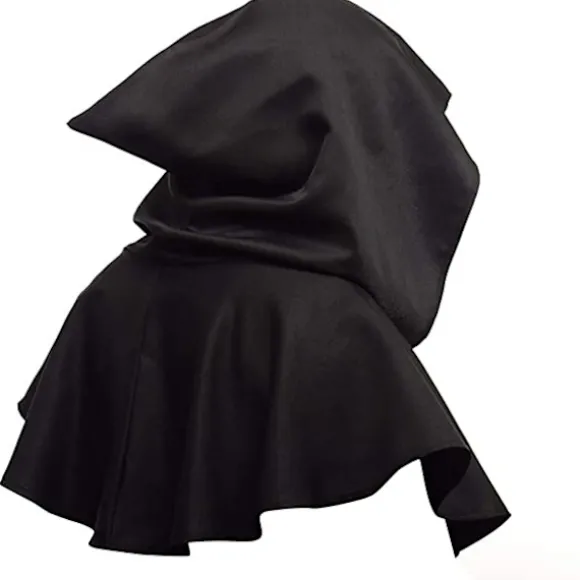 Halloween Grim Cowl Kappe Cosplay Kostumer Hætte Poncho