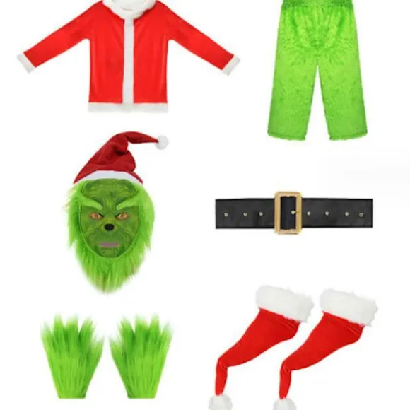Halloween Grøn Monster Kostume XL