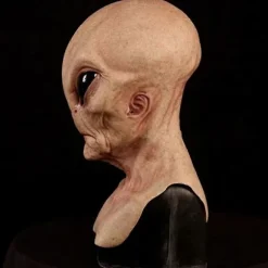 Halloween Grusom Alien Cosplay Fuld Hovedmaske Horror Fest Realistisk Udklædning Latex Maske Kostume Rekvisit