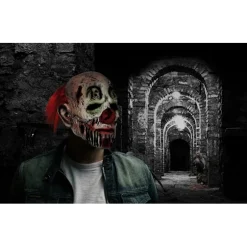 Halloween Gyser Ond Klovn Maske Horror Ansigt Zombie Maske