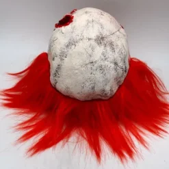 Halloween Gysermasker Latex Gyserklovnmasker White Red